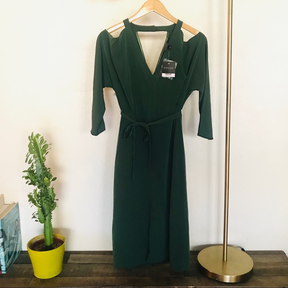 NWT Top Shop / Nordstrom Green Dress